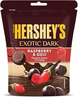 HERSHEY'S Exotic Dark Raspberry & Goji Flavor|Dark Cocoa Rich Chocolates 100 Gm - Pack Of 2