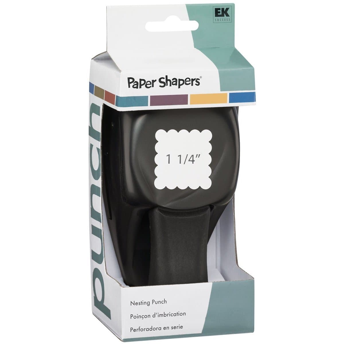 EK Success Paper Shapers Large Nesting Punch 1.25" Scallop Square PSPNP-SS004
