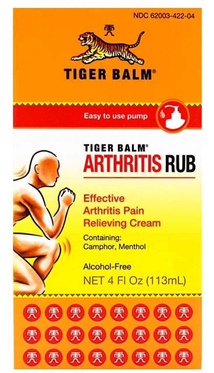 Tiger Balm Arthritis Rub, 4 oz. – Sore Muscle and Joint Relief Cream – for Use with Rheumatoid Arthritis and Carpal Tunnel – Effective Muscle Relief Rub - 2 Pack