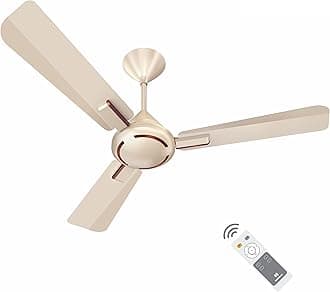 Havells 1200mm Ambrose BLDC Motor Ceiling Fan | Remote Controlled, High Air Delivery Fan | 5 Star Rated, Upto 60% Energy Saving, 2 Year Warranty | (Pack of 1, Gold Mist Wood)