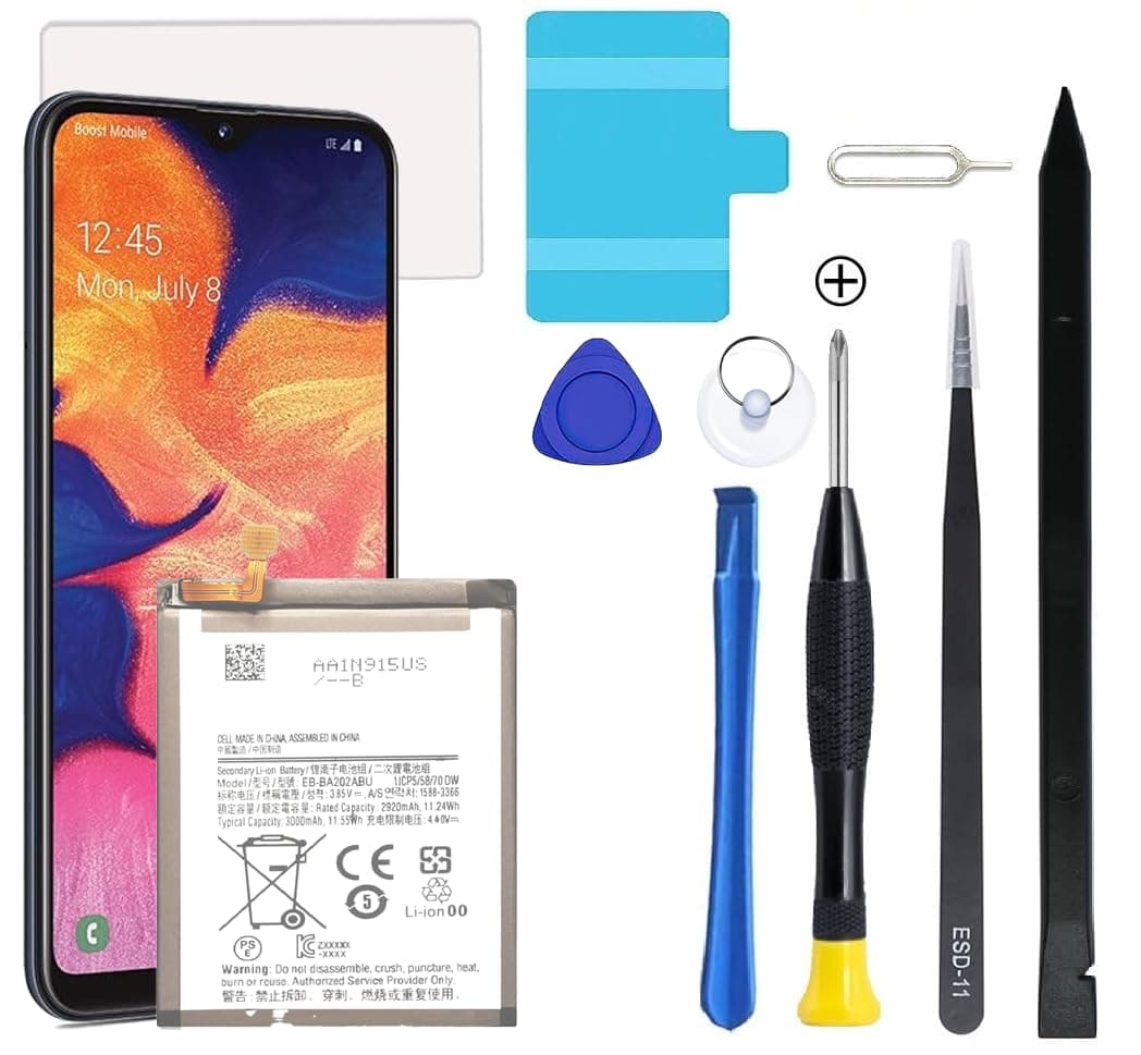 Galaxy A10e Battery,Upgraded New Battery Replacement for Samsung Galaxy A10e A102U SM-A102U/A20e SM-A202F/DS/A20e Dual SIM SM-A202F,EB-BA202ABU with Professional Replacement Tool Kits