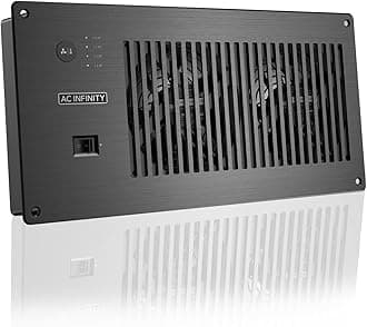 AC Infinity AIRPLATE P7, Quiet Cooling Cabinet Fan System with Power Outlets and USB Ports, Intelligent Thermal Triggering, for Home Theaters, Entertainment Centers, and AV Cabinets