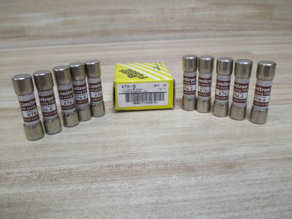 Bussmann KTK-5 Limitron KTK5 Fuse 5 Amp (Pack of 10)