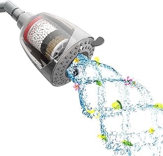 - WaterScience CLEO Aromatherapy Shower Filter for Bathroom | Hard Water Softener for Bath | 5 Aroma Pads with Natural Essential Oils | Shower Head for Borewell/Tanker Water