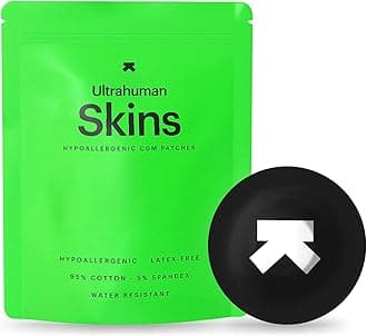 ULTRAHUMANAdhesive Patches for Freestyle Libre 2/3 (Pack of 20) - Hypoallergenic, Waterproof CGM Sensor Covers, 14-Day Wear with 3-Month Complimentary Access to Ultrahuman CGM App