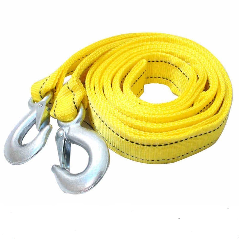 Car Tow Rope Straps with Hooks-5 Tons 4 Meters(13.12ft) with Vehicle Storage Bag High Strength Emergency Towing Rope Cable Cord Heavy Duty Recovery Securing Accessories for Cars Trucks