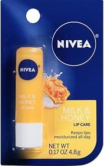 NIVEAA Kiss of Milk & Honey Natural Defense & Soothing Lip Care 0.17 oz (Pack of 9)