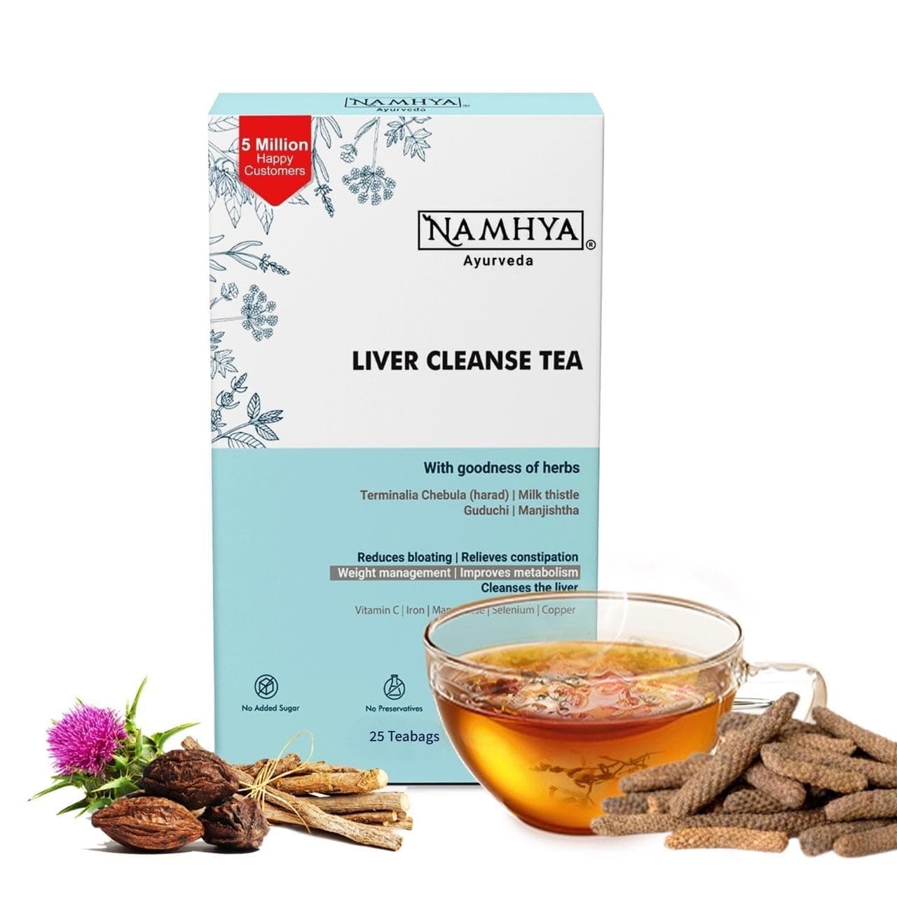 Liver cleanse Tea with Harad Milk Thistle (Teabags)