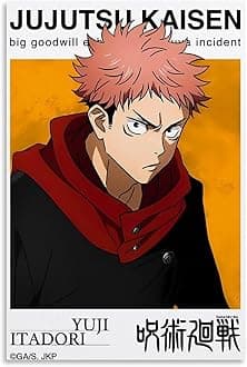 GPWDIEJB Yuji ItadoriPoster Canvas Art Oil Painting Wall Painter Home Music Album Celebrity Painting Classical Decorative Wall ArtUnframe-style-1920x30inch(50x75cm)