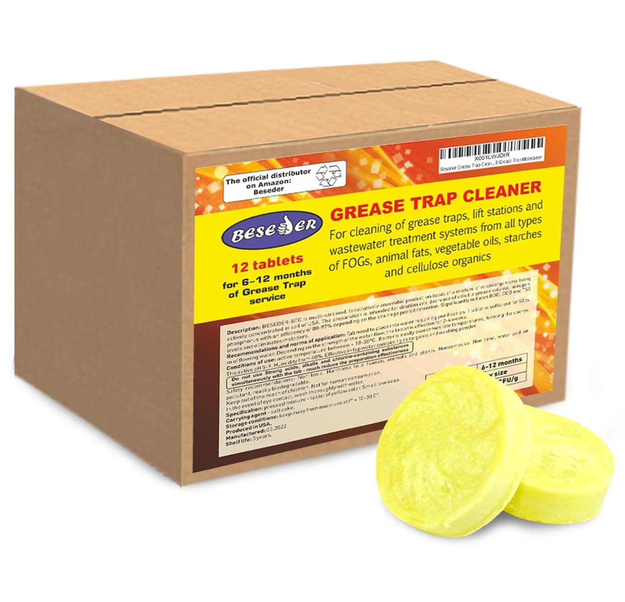 Grease Trap Cleaner (1 Count (Pack of 12))