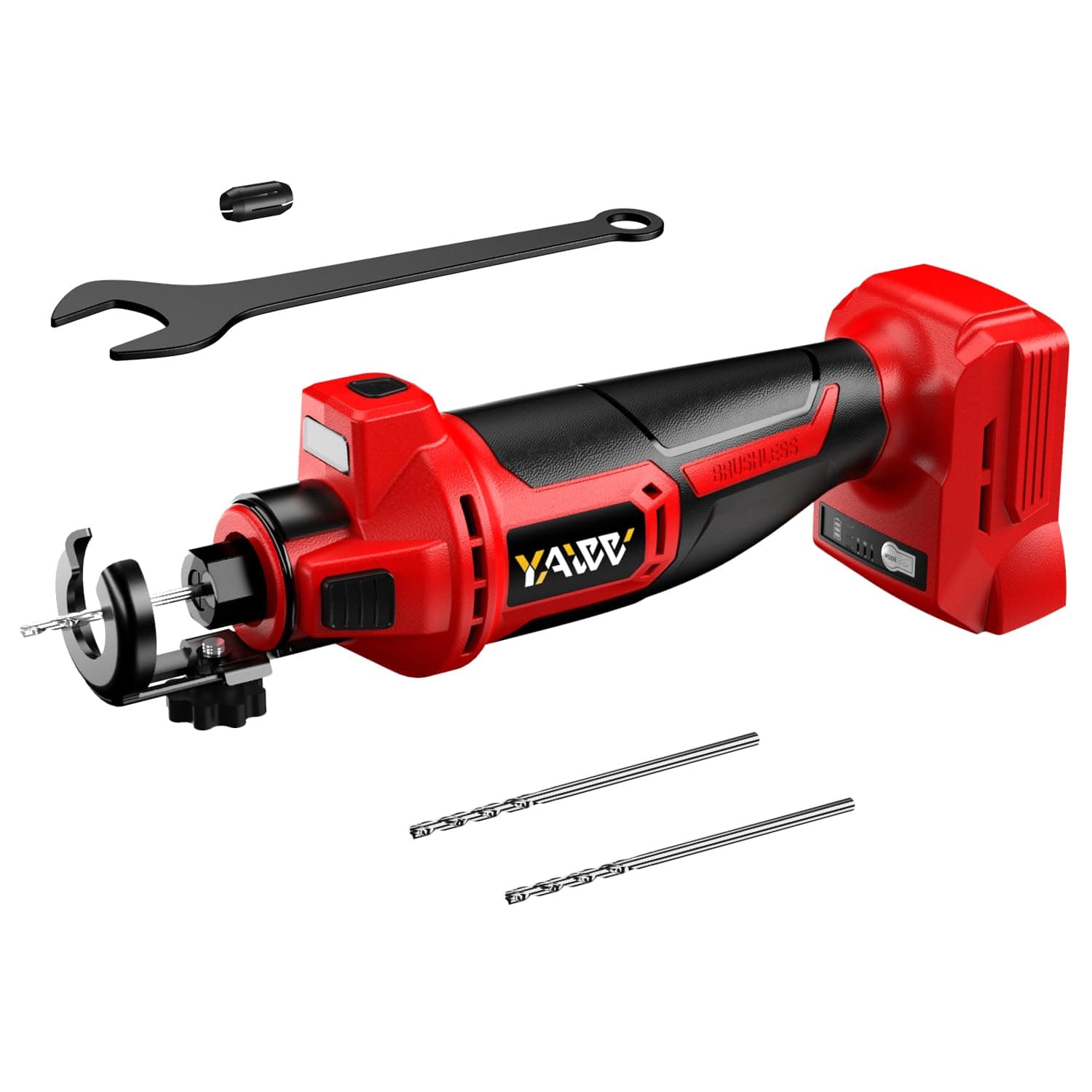 Cordless Drywall Cutting Tool for Milwaukee M18 Battery, 3-Speed Adjustable Brushless Rotary Saw with Up to 30,000 RPM, Compact Spiral Saw Kit