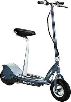 Razor Seated Electric Scooter for Ages 13+, 40-Min Ride Time, Twist-Grip Throttle, Pneumatic Tires, Removable Padded Seat