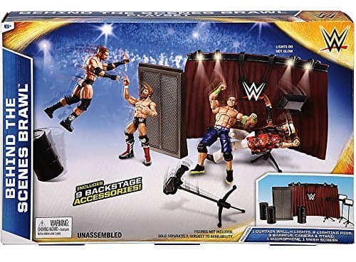 WWE Wrestling Behind The Scenes Brawl Accessory Set (Mattel Toys)