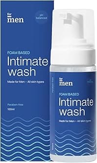 ForMen Intimate Wash for Men | pH Balanced Foam Based | Intimate Hygiene Wash | Anti Bacterial, Anti Fungal Sulphate & Paraben Free | with Aloe Vera and Tea Tree Oil - 100ml