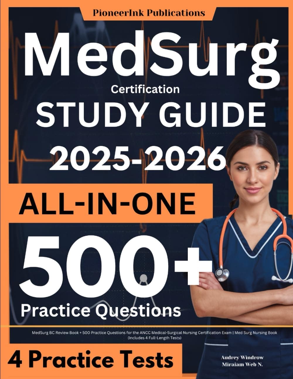 Med Surg Certification Study Guide: MedSurg BC Review Book + 500 Practice Questions for the ANCC Medical-Surgical Nursing Certification Exam | Med Surg Nursing Book (Includes 4 Full-Length Tests) Paperback – 29 Oct. 2024
