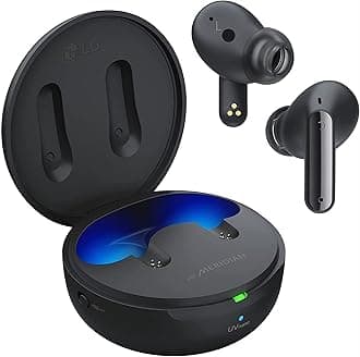 LG Tone Free FP9 - Active Noise Cancelling Wireless Bluetooth Earbuds with Plug & Wireless, Comfort and Sleek Fit, UVnano Charging Case, IPX4, 24hrs Battery, Black
