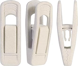 Trgowaul Velvet Hangers Clips 60 Pack, Strong Velvet Clips Perfect for Thin Hangers (Beige)