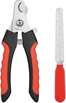 Professional Animal Nail Cutter Clipper Trimmer Filer (Large) for Small, Medium and Large Dogs, Puppies, Cats and Kittens Claw Grooming Tool Set (Nail Clipper)