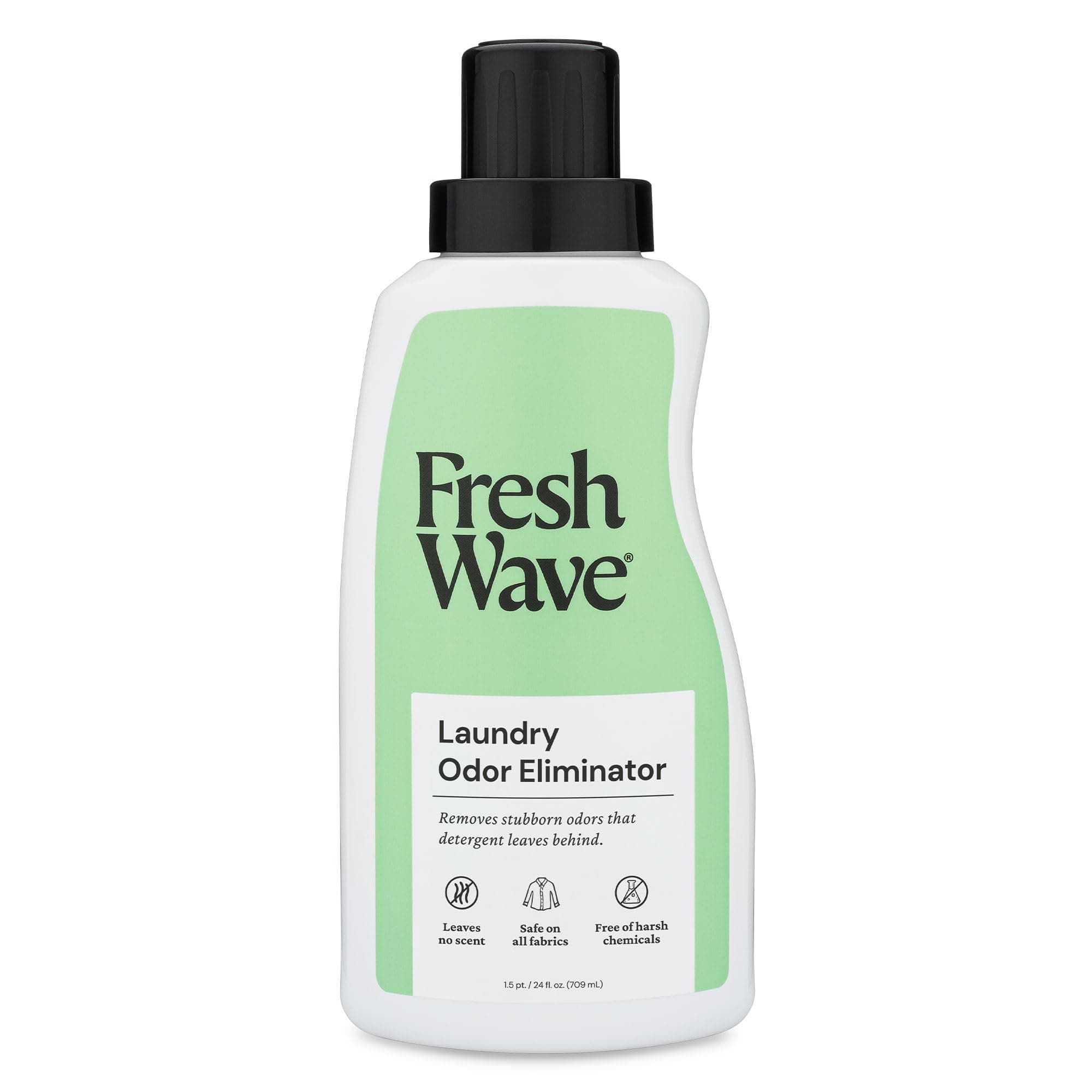 Fresh Wave Odor Removing Laundry Booster, 24 fl. Oz. | Laundry Scent Booster | Safer Odor Relief | Natural Plant-Based Odor Eliminator | Pet Bedding, Activewear, Blankets, Clothes & Fabrics