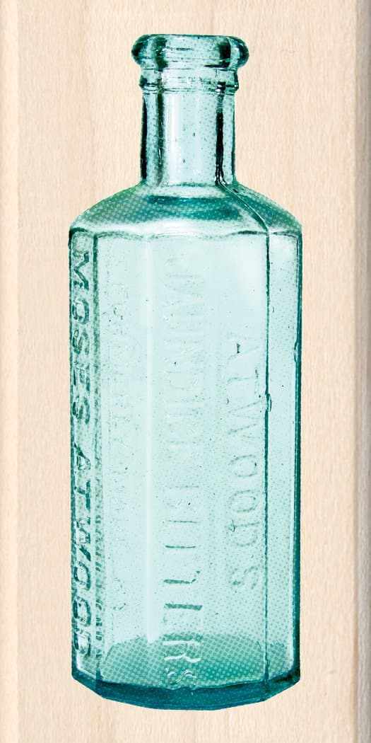 Inkadinkado Wood Stamp, Bitters Bottle