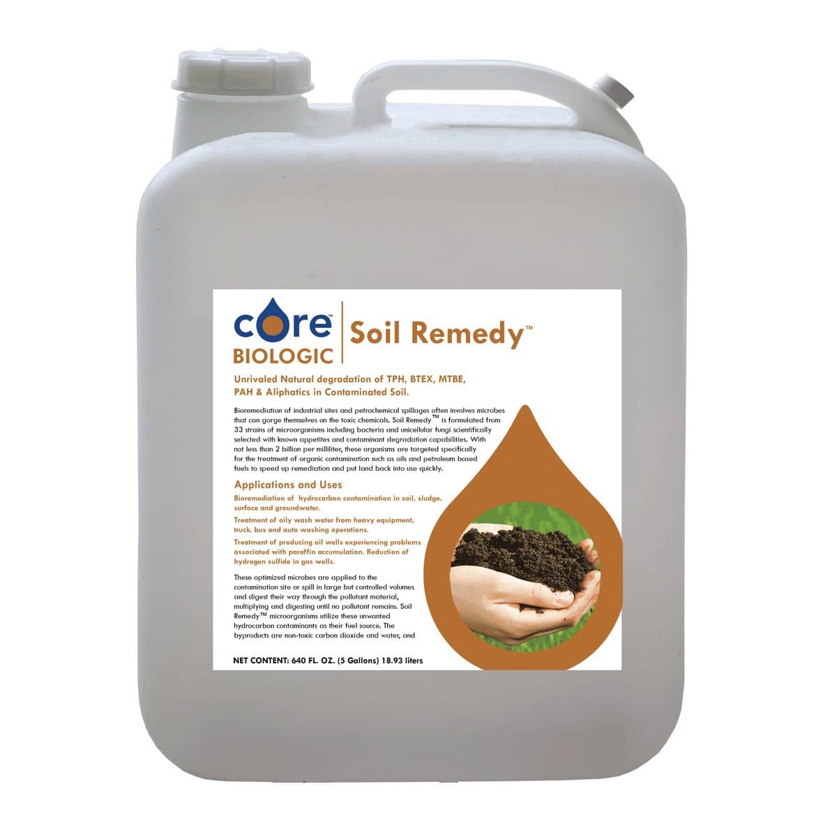 CoreBiologic Soil Remedy Microbes for Soil Remediation, 5-Gallons