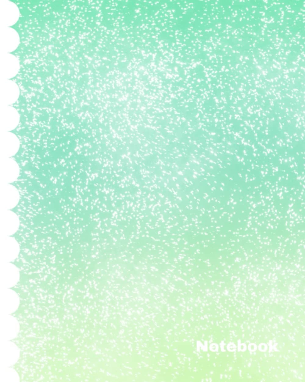 Lemon Lime Sky Starburst-Galaxy Notebook- Wide Ruled 120 Pgs.