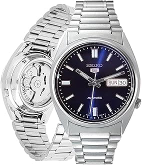 Automatic Watch for Men 5-7S Collection - with Day/Date Calendar, Luminous Hands, Stainless Steel Case & Bracelet
