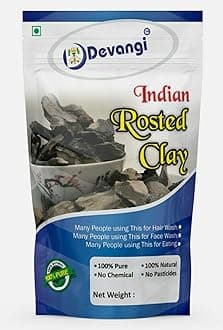 DEVANGI Indian Roasted Clay | Bhutdo | Khadi | Mitti | Butter Soil Manure | Roasted Nakumatt | Nakumatt Clay, 250 Gm, Gray