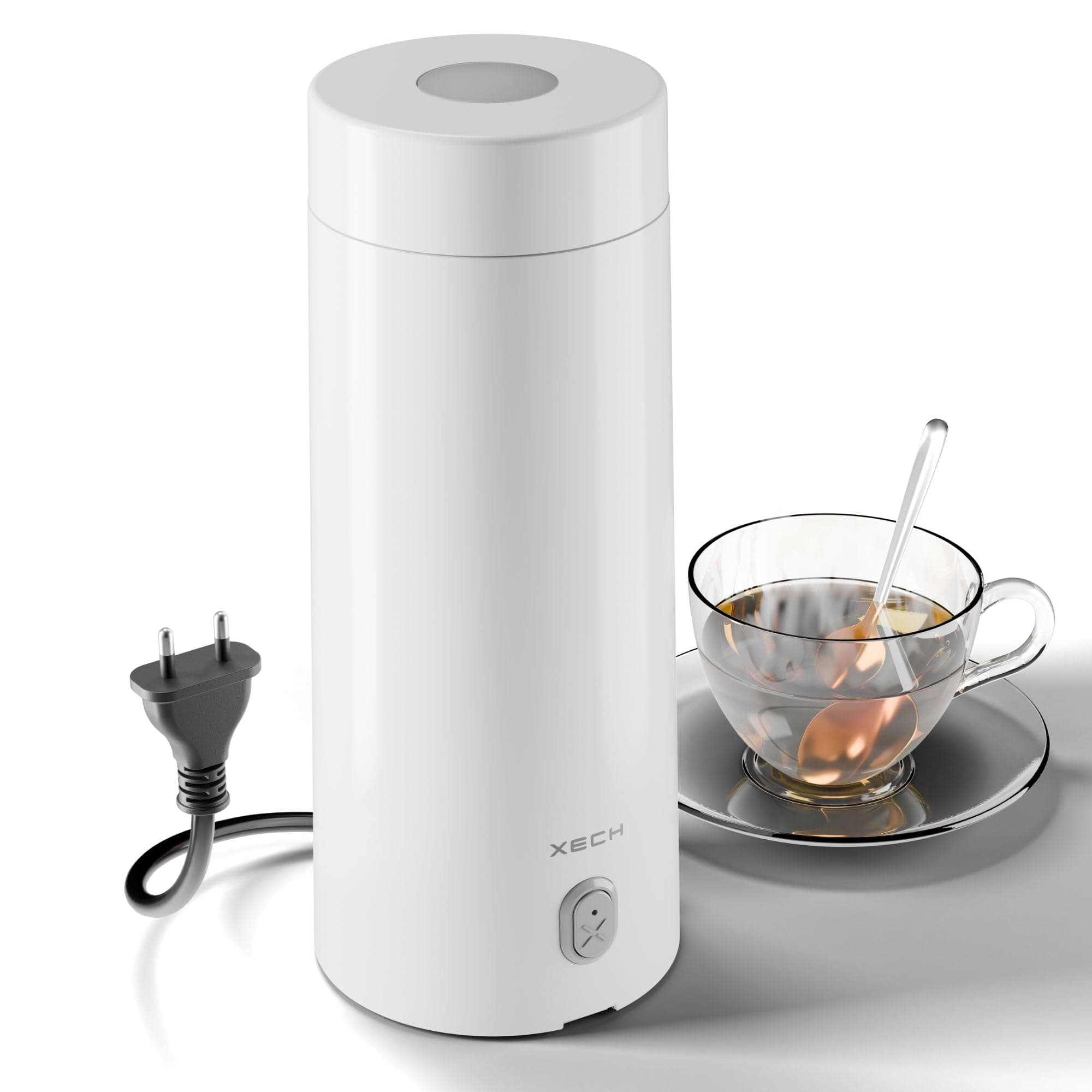 XECH Portable Electric Kettle 400ml | Mini Electric Kettle for Hot Water | Small Kettle with In-Built Cable | Bottle-Shaped Kettle for Tea, Coffee & More (Hydroboil Lite)