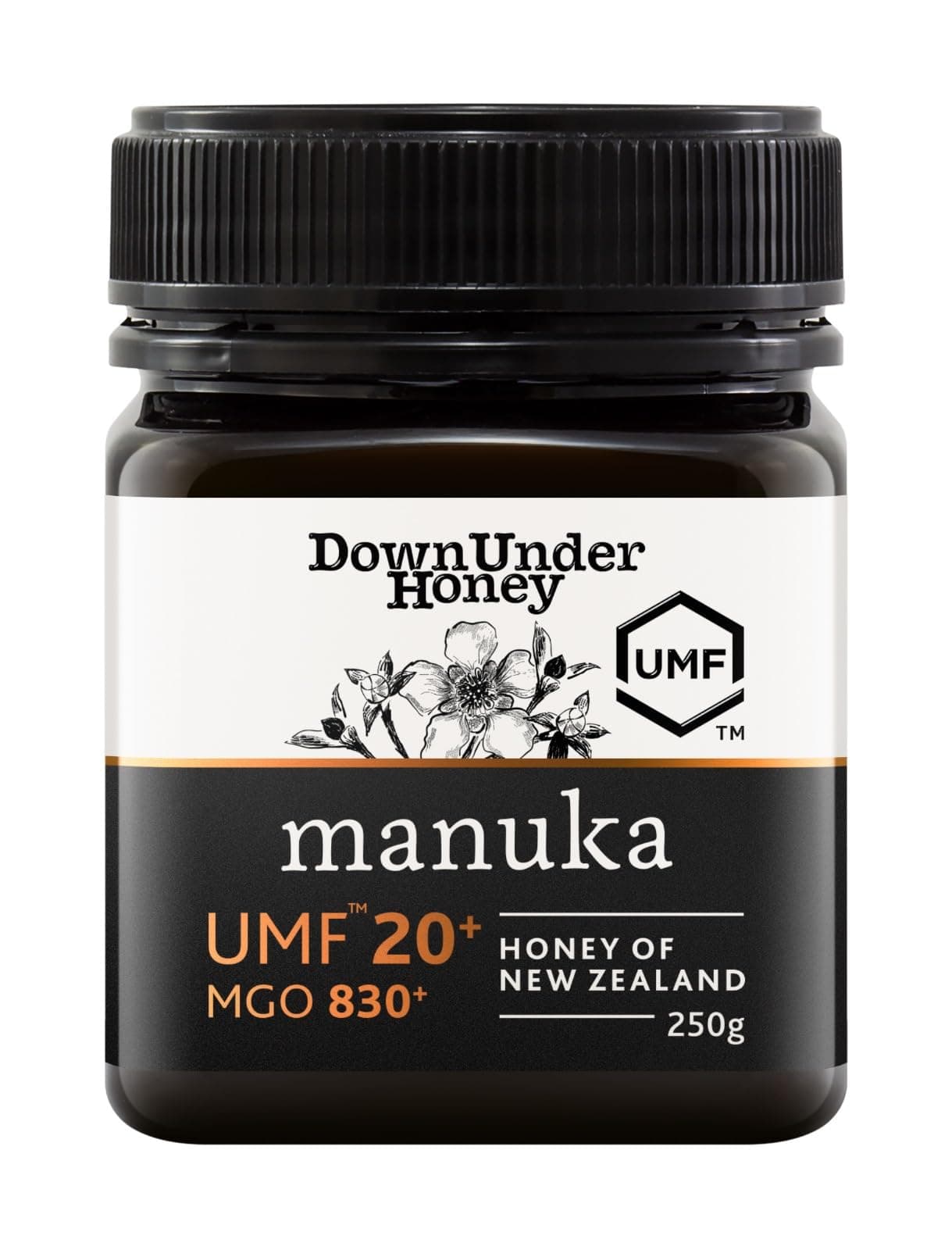 DownUnder Manuka Honey UMF20+ (MGO 830+)250g