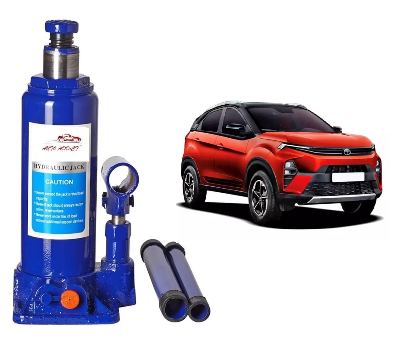 Auto Addict Car Jack 5 ton Hydraulic Bottle Jack for All Cars