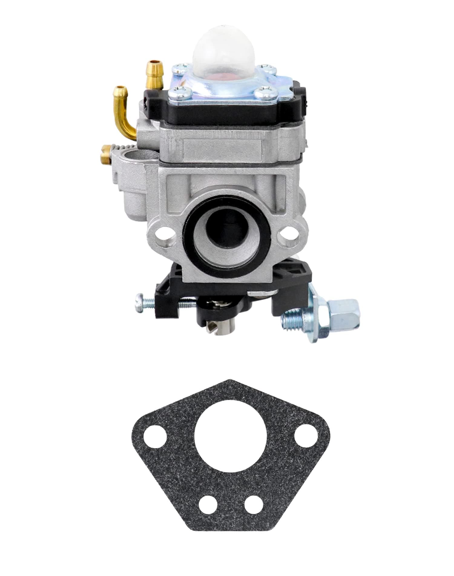 QWORK® Carburetor 22cc 26cc 33cc 34cc 36cc 11mm, for Hedge Trimmer, Brush Cutter, Chainsaw Engine