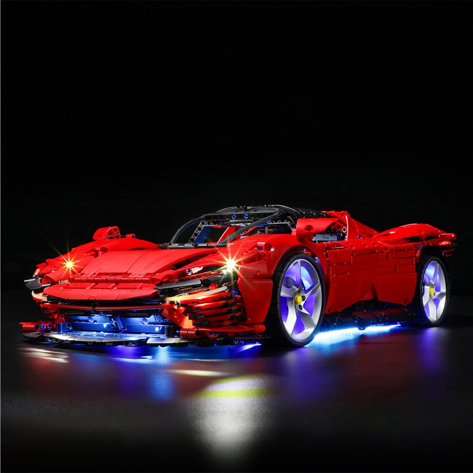 LED Light Kit Compatible with Lego Ferrari Daytona SP3 - Lighting Set for Technic 42143 Building Model (Model Set Not Included)