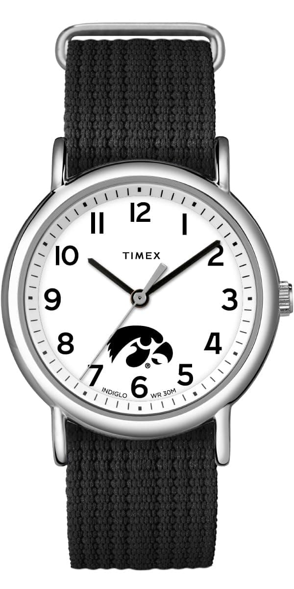 TIMEX Unisex Weekender 38mm Watch with Slip-Thru Single Layer Strap