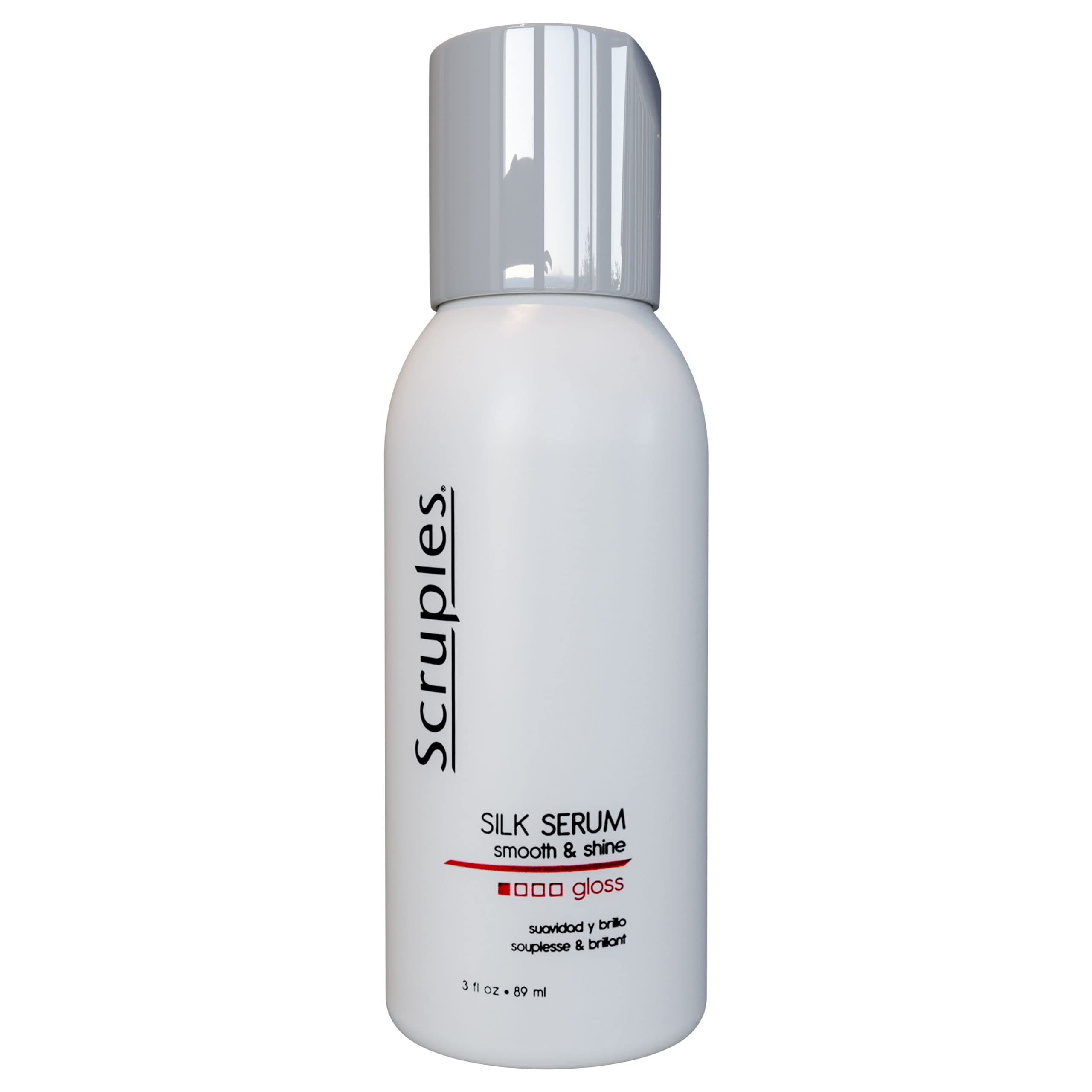 Scruples Smooth & Shine Silk Serum - Lightweight Gloss - Long Lasting Silky Finish to Frizzy, Dry & Dull Hair - Damage and Thermal Protectant - 3oz