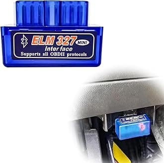 Mini ELM327 OBDII Car Auto Diagnostic Scanner, Professional Car Bluetooth Failure Detector Scan Tool and Code Reader Compatible with Android Windows Devices