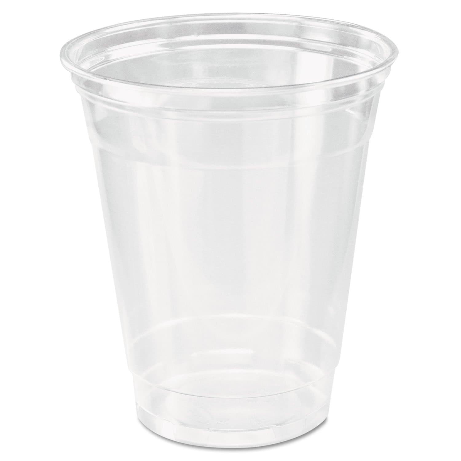 SOLO TP12 12oz Clear Practical-fill Ultra Clear Squat PET Plastic Cups (Case of 1,000)
