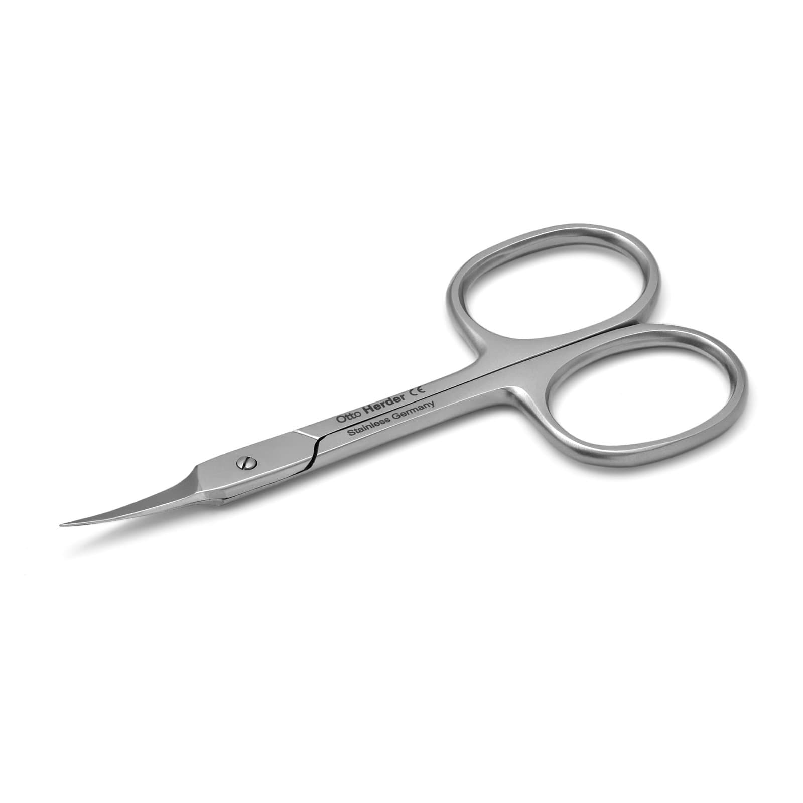 Otto Herder Cuticle Scissors | INOX Stainless steel - Extra sharp - made in Germany - plus a free Crystal Nail File