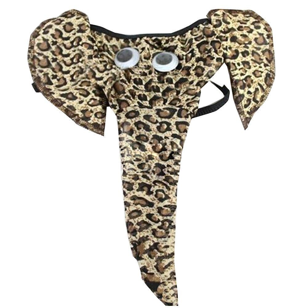Cctiwee Men Elephant Underwear Pouch Briefs Thongs Funny G-String