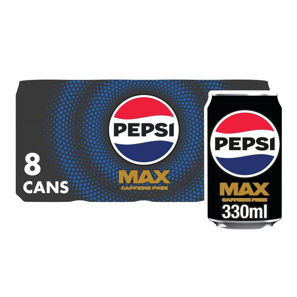 Max No Caffeine & No Sugar Soft Drinks, 8 x 330ml