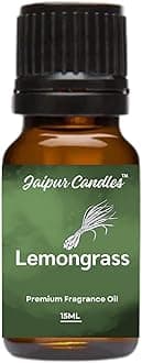 Lemongrass Fragrance Oil | 15 ml | Aroma Oil for Home Fragrance | Best for Aromatherapy | Use in Diffusers, Candles, Air Fresheners (15ML, Lemongrass)
