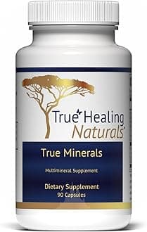 True Healing Naturals - True Minerals Supplement, Promotes Gut & Heart Health, 90 Vegetarian Capsules