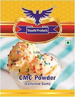Tripathi Products CMC Powder (Carboxymethyl Cellulose) 100 g | Food-Grade Thickener & Stabilizer | For Ice Cream, Bakery, Sauces & Fondant