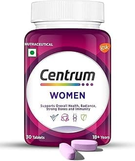 Women, World's No.1 Multivitamin with Biotin, Vitamin C & 21 vital Nutrients for Overall Health, Radiance, Strong Bones & Immunity (Veg) Pack of 30 Tablets