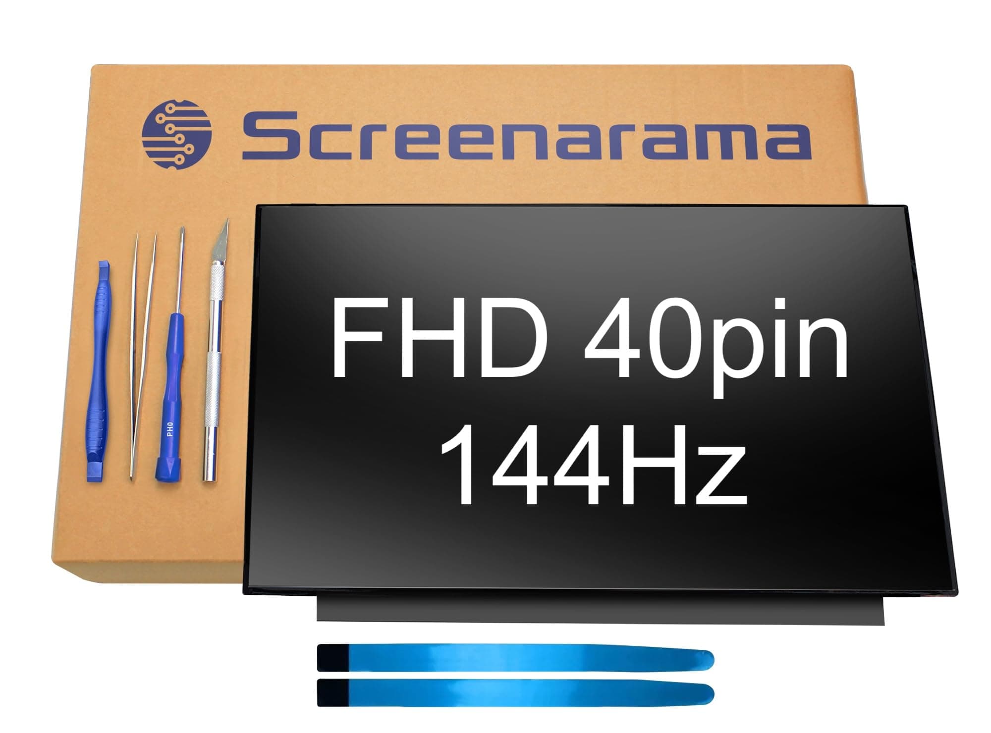 SCREENARAMA New Screen Replacement for HP Victus 15-FA0031DX 15-FA0032DX, FHD 1920x1080, 40pins, 144Hz, IPS, Matte, LCD LED Display with Tools