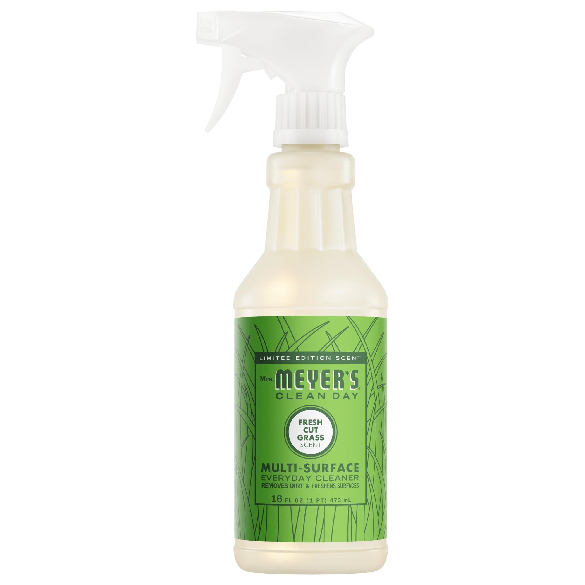 MRS. MEYER'S CLEAN DAY Multi-Surface Everyday Cleaner, Fresh Cut Grass Scent, 16 Fl Oz Bottle