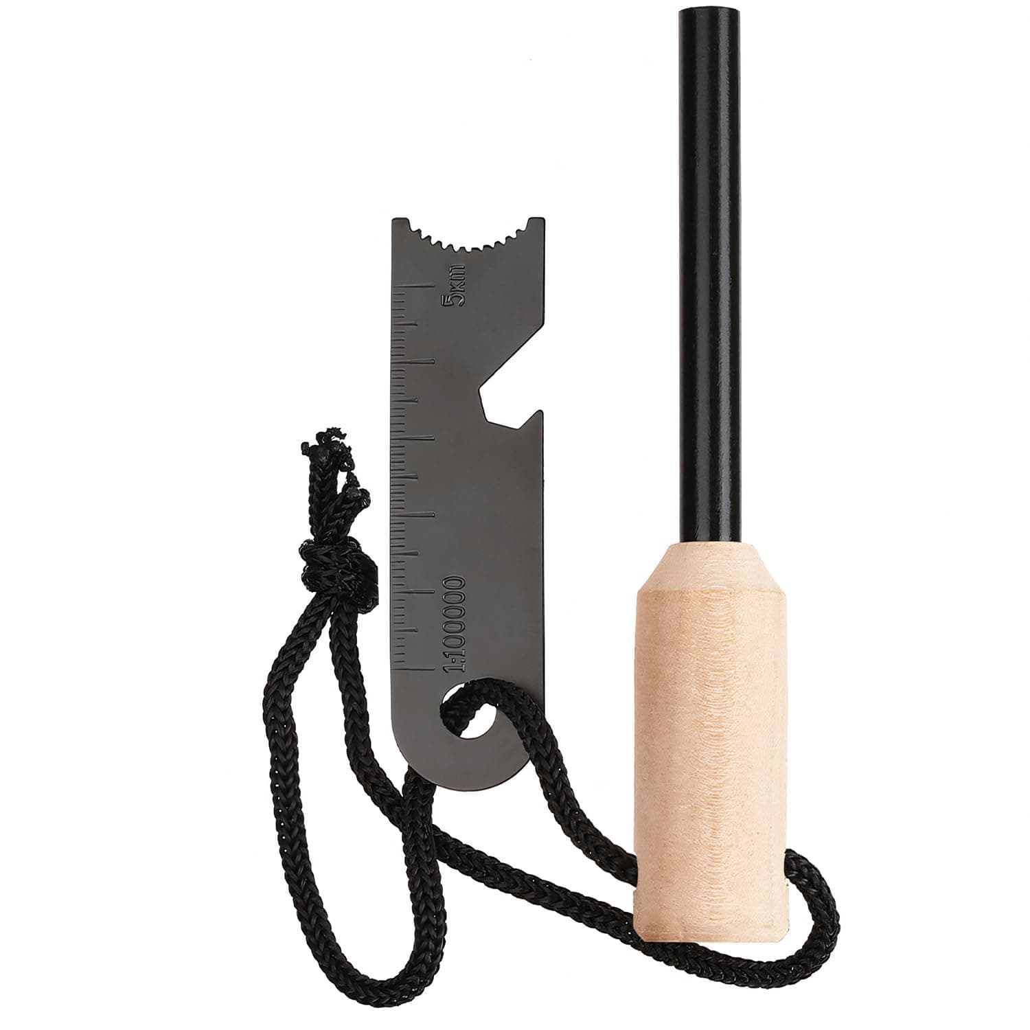 Cumilo Flint And Steel Fire Starter Kit,Fire Striker Multi Tool,Survival Fire Steel Premium Magnesium Ferrocium Rod Firesteel,Essential Flint Striker for Camping, Survival and Outdoor Adventures