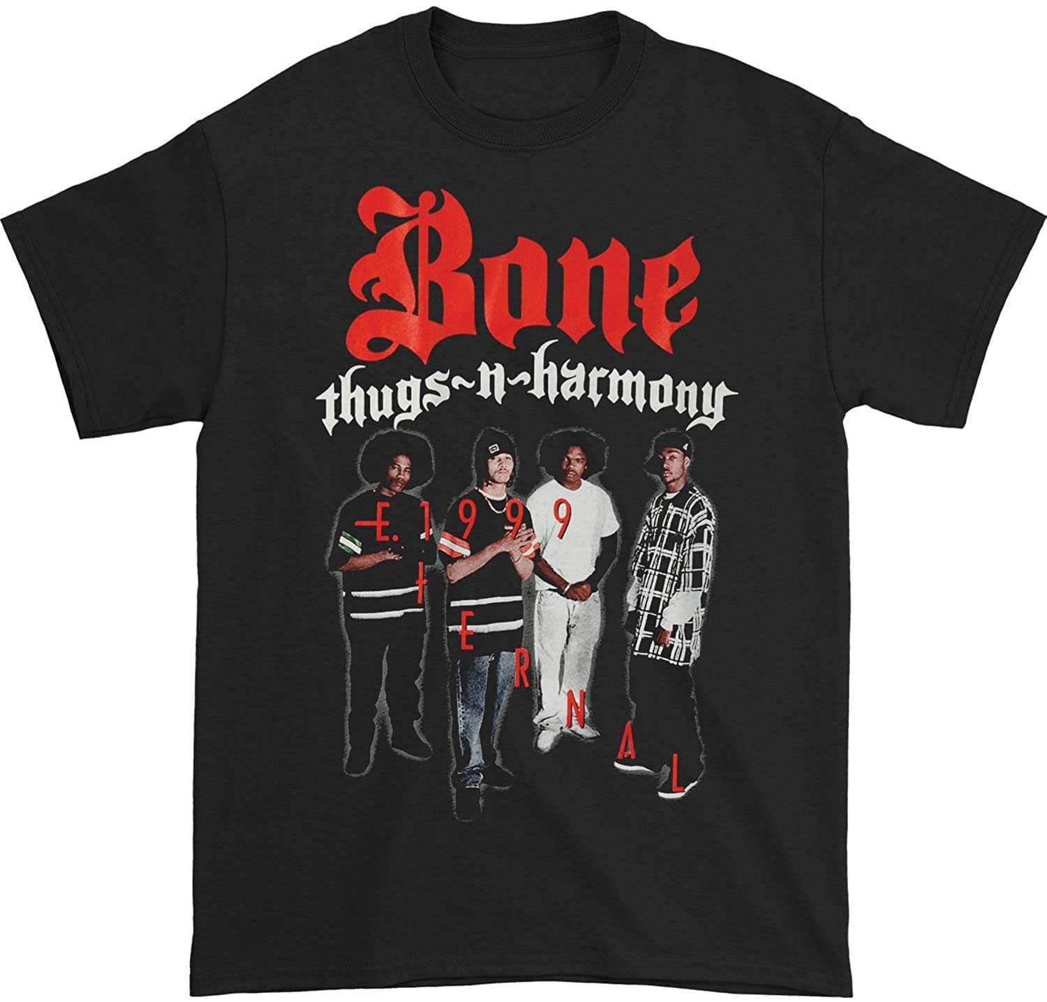 Bone Thugs-N-Harmony Men's E 1999 T-Shirt Black | Licensed Control Industry Merchandise