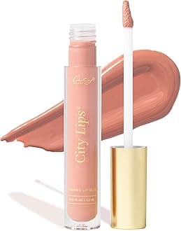 City Lips Plumping Lip Gloss - High-Shine Gloss for Fuller, Younger-Looking Lips | Hydrating & Smoothing Lip Treatment Hyaluronic Acid