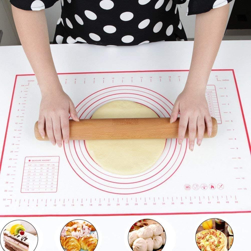 Kitchen mats Pastry silicone baking mats with Measurements Full Sticks To Countertop For Rolling Dough Perfect Fondant Surface